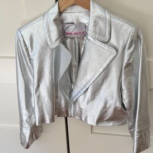 Silver Tom & Linda Platt Custom Leather Women's Jacket